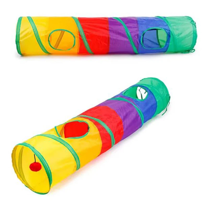 Collapsible Cat Tunnel Play Tube for Indoor and Outdoor Fun