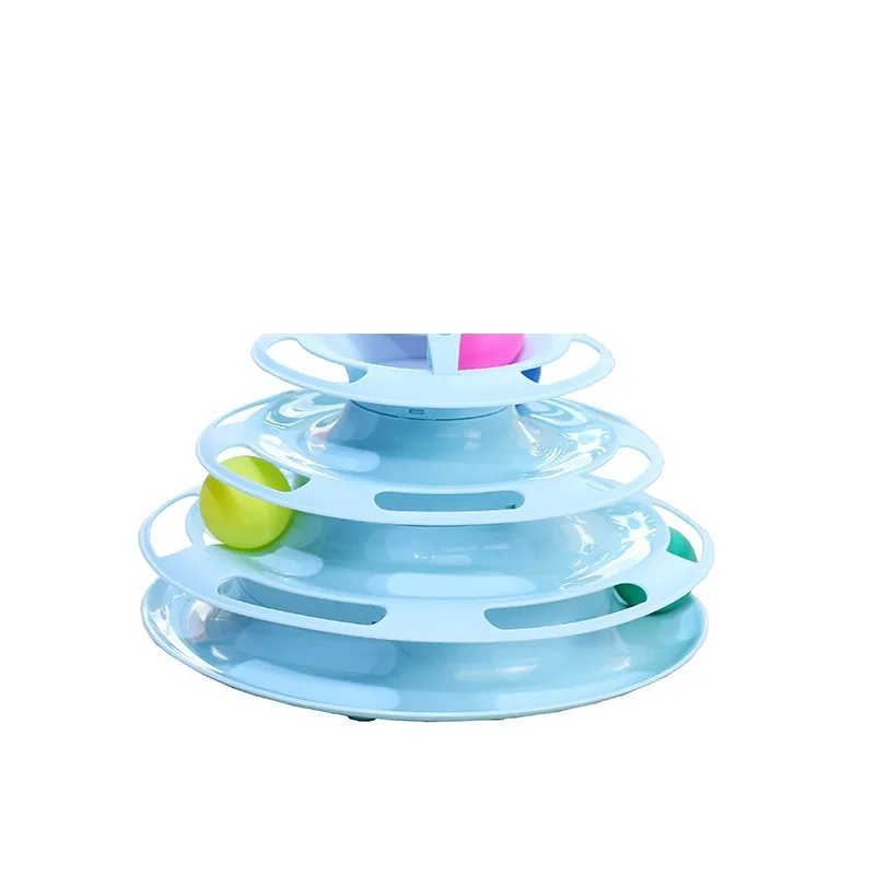 Three-Layer Cat Turntable Toy for Interactive Play