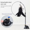 Interactive Feather Cat Toy with Suction Cup - Teaser Wand