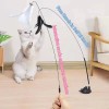 Interactive Feather Cat Toy with Suction Cup - Teaser Wand