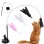 Interactive Feather Cat Toy with Suction Cup - Teaser Wand