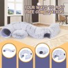 Cozy Plush Cat Tunnel Bed - Foldable Two-in-One Warm Nest