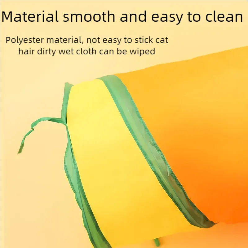 Rainbow Cat Tunnel - Collapsible Interactive Play Tube for Kittens