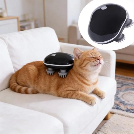 Electric Cat Head Massager for Neck and Scalp Relief