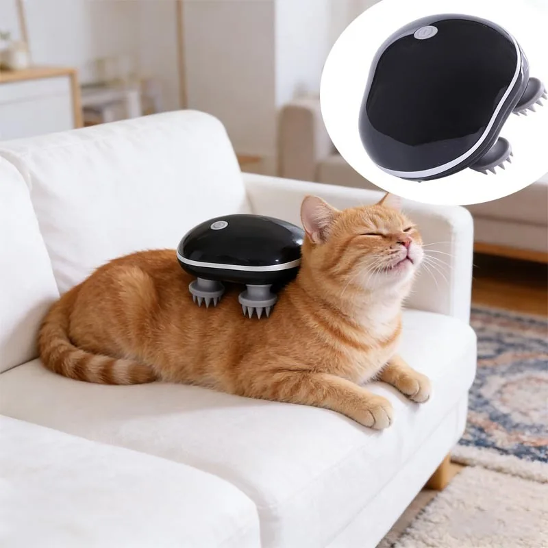 Electric Cat Head Massager for Neck and Scalp Relief